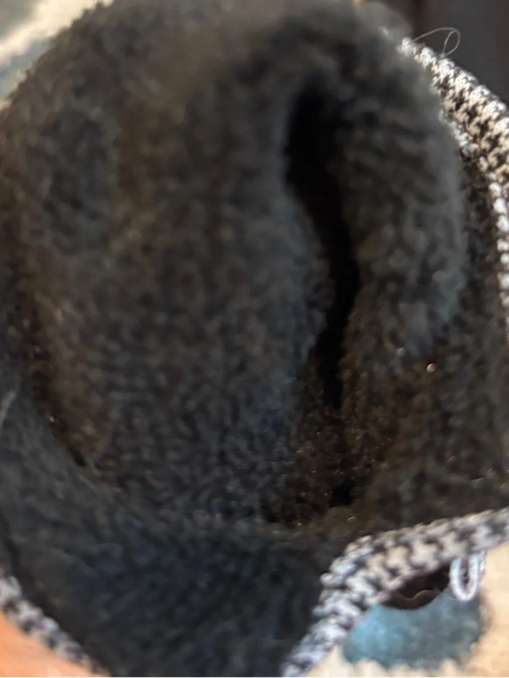 Black Women's Dress Gloves with Houndstooth Trim and Bow Accents